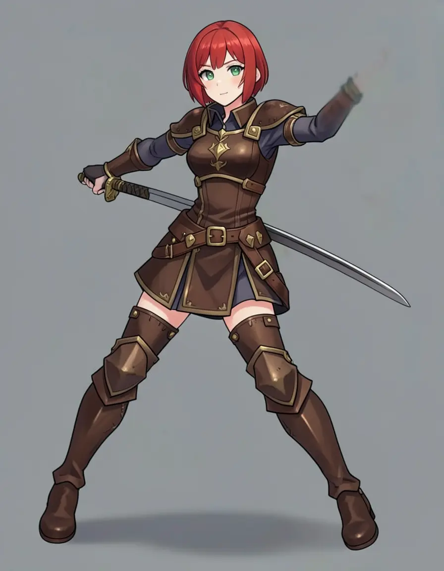 Seed 88 — katana grip, hand slightly off