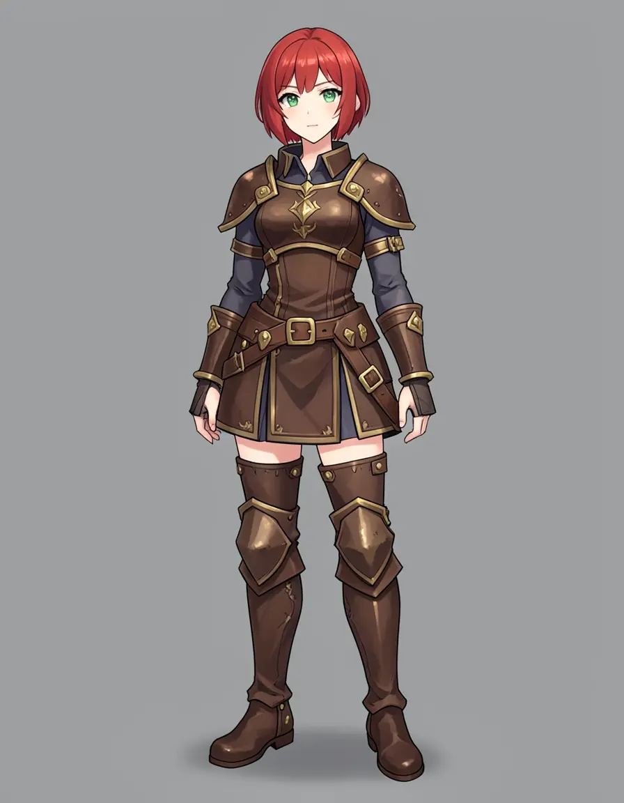 Klein 4B seed 77 — clean stance, visible green eyes