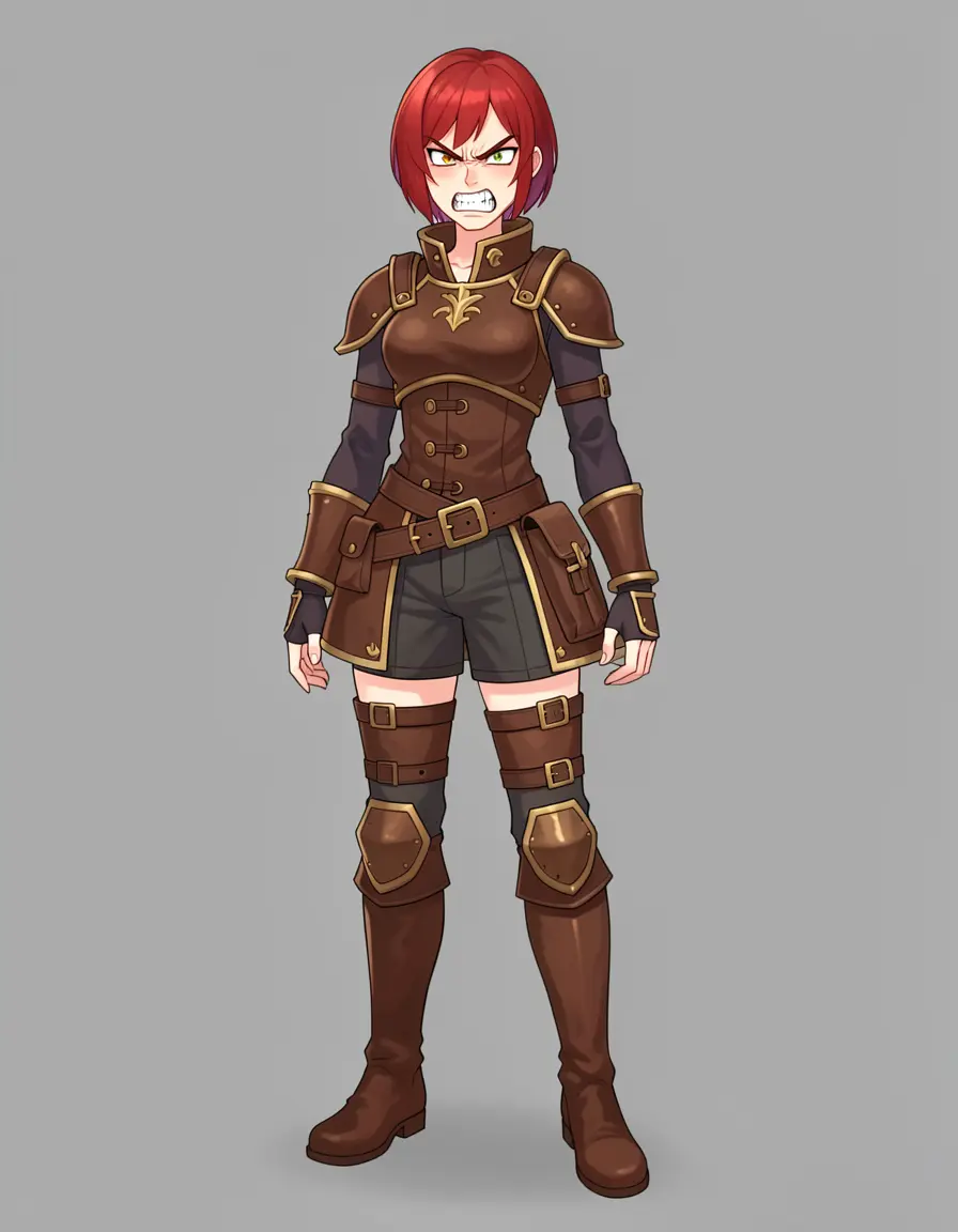 Angry — gritting teeth