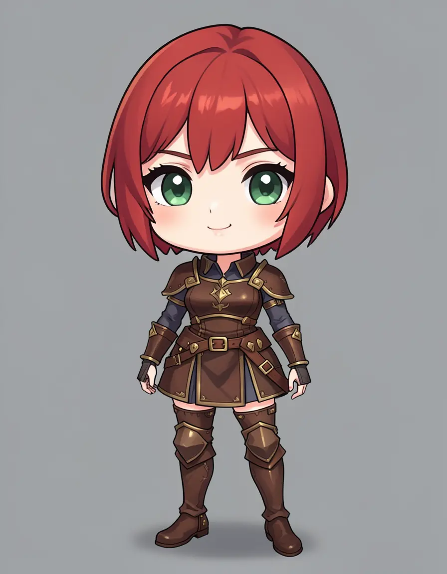 Chibi — super-deformed, big head, cute proportions