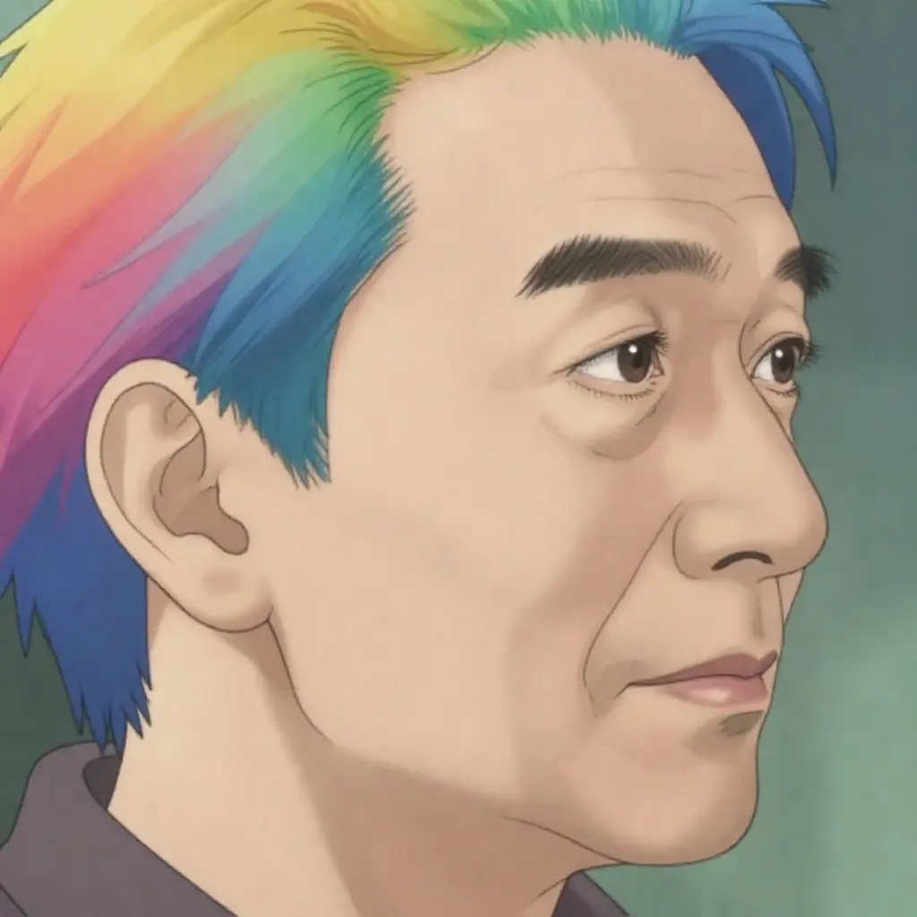 Anime character generated with same facial structure