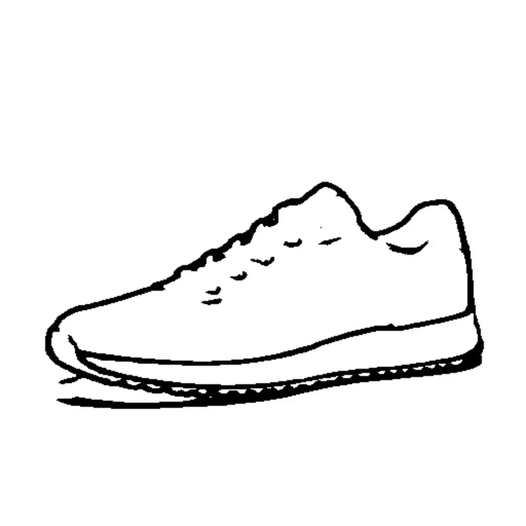 Binary scribble lines extracted from sneaker — looks like a rough sketch
