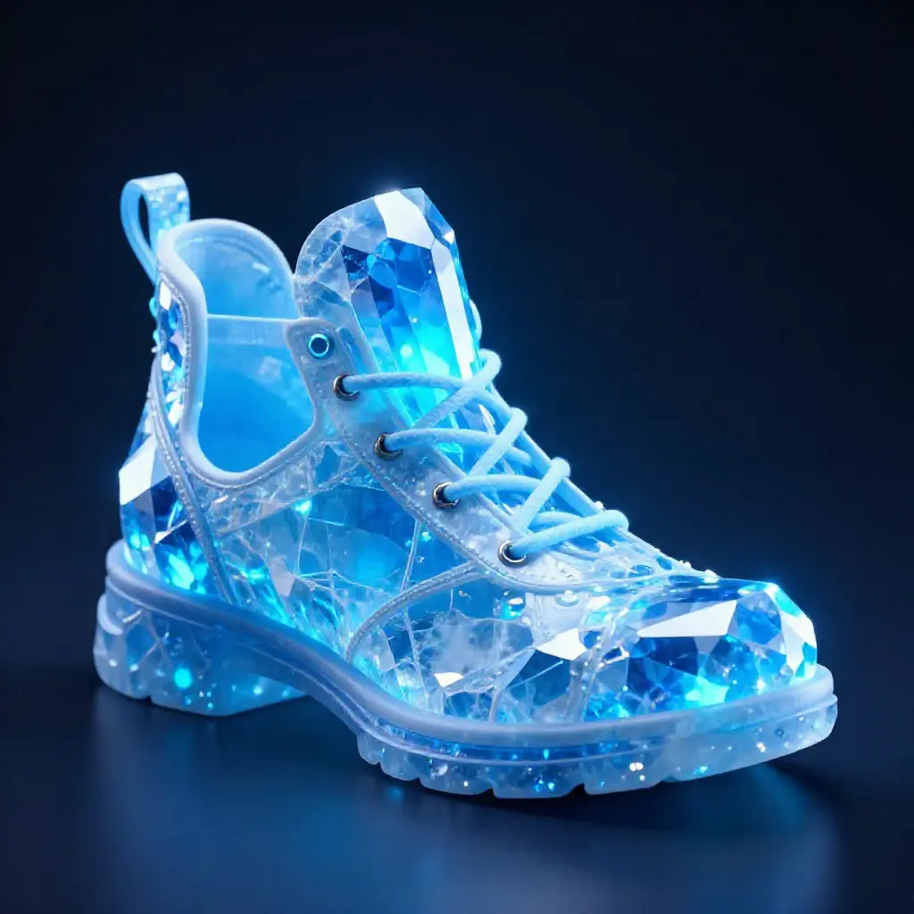 At 0.3, the model creates a chunky boot shape instead of a sneaker