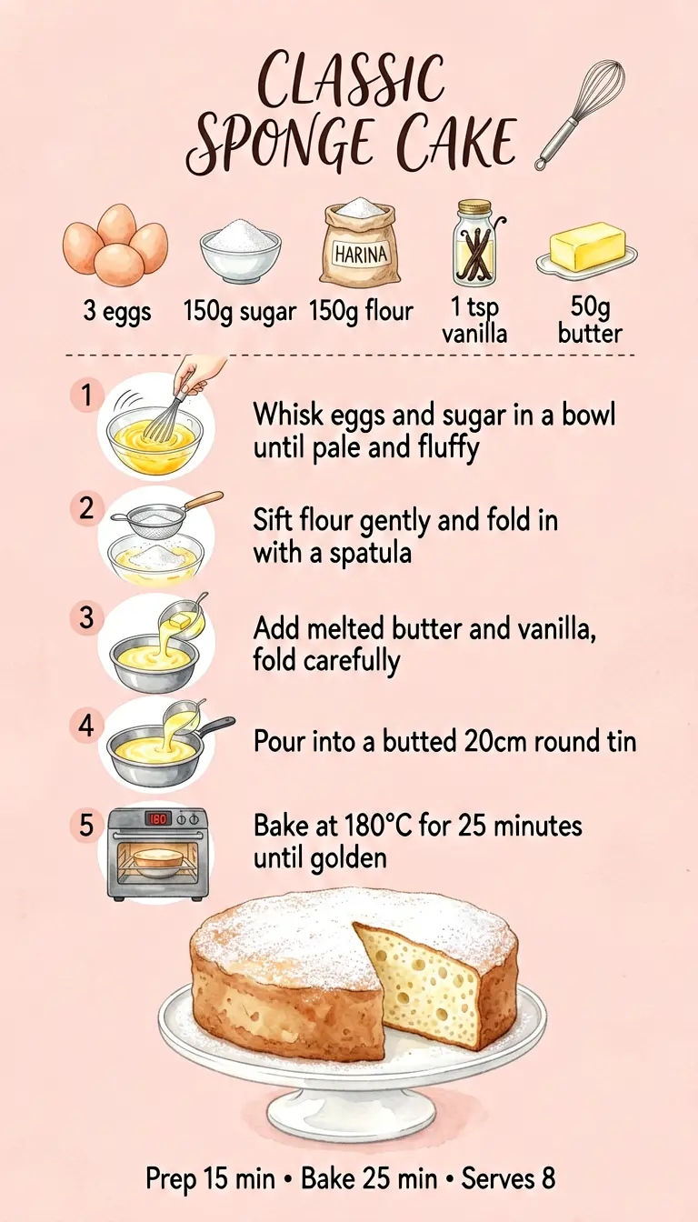 Sponge cake baking guide