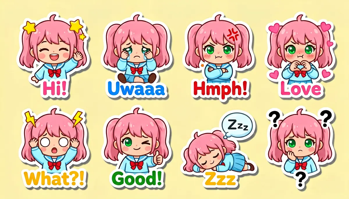 ERNIE sticker sheet — clean grid with consistent labels