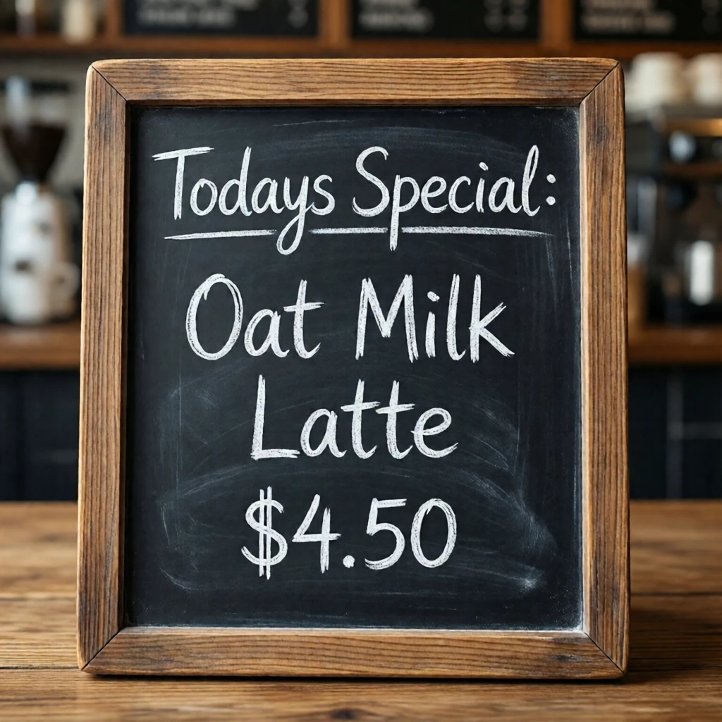 Chalkboard at 4 steps