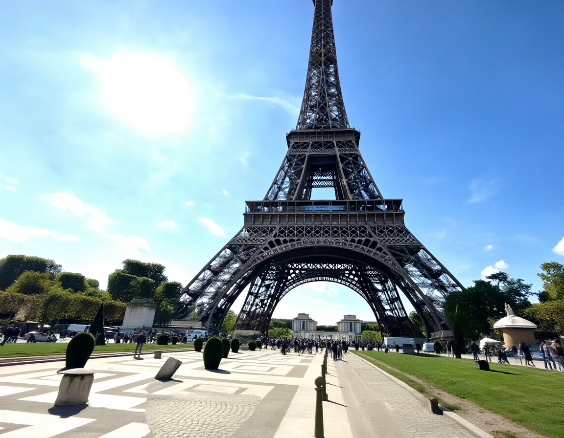 LanPaint result with some artifacts on the plaza, seed 123