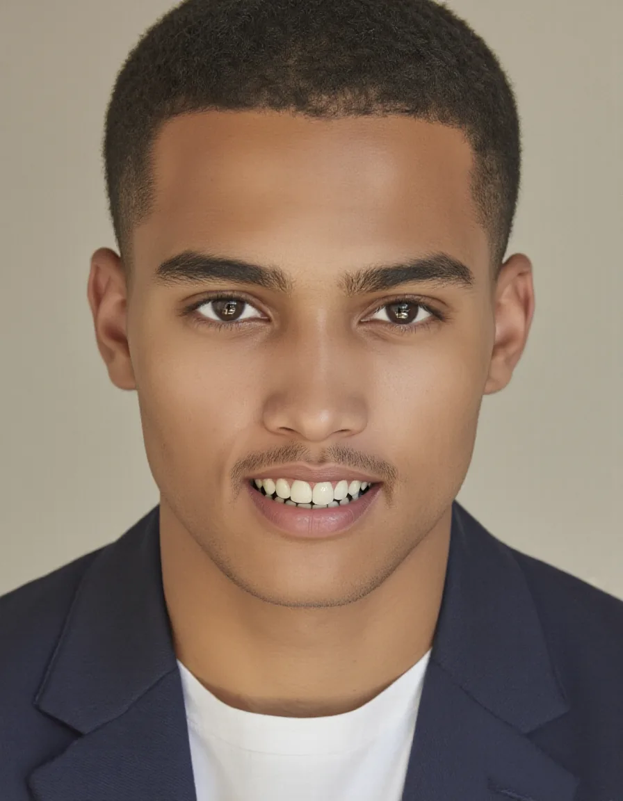Wide natural smile showing teeth — Flux Fill