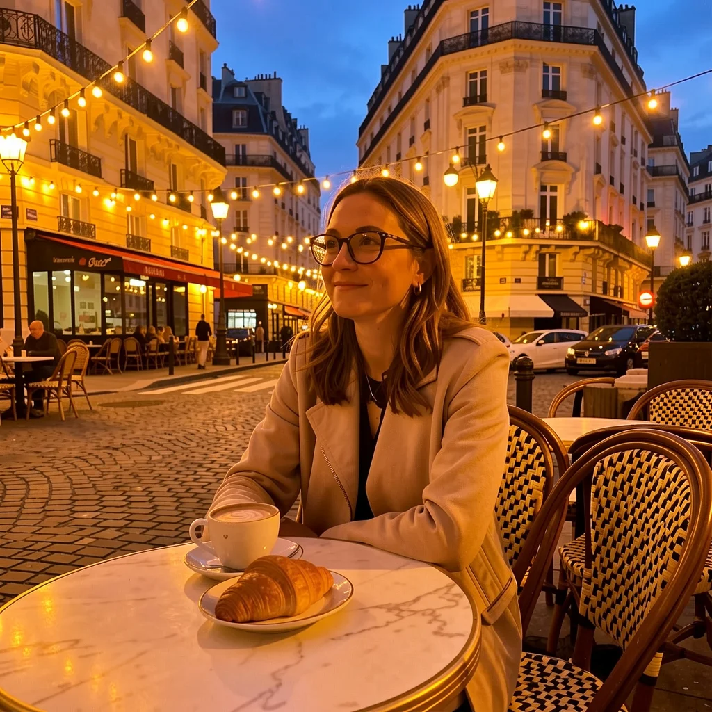 Paris cafe — evening edit