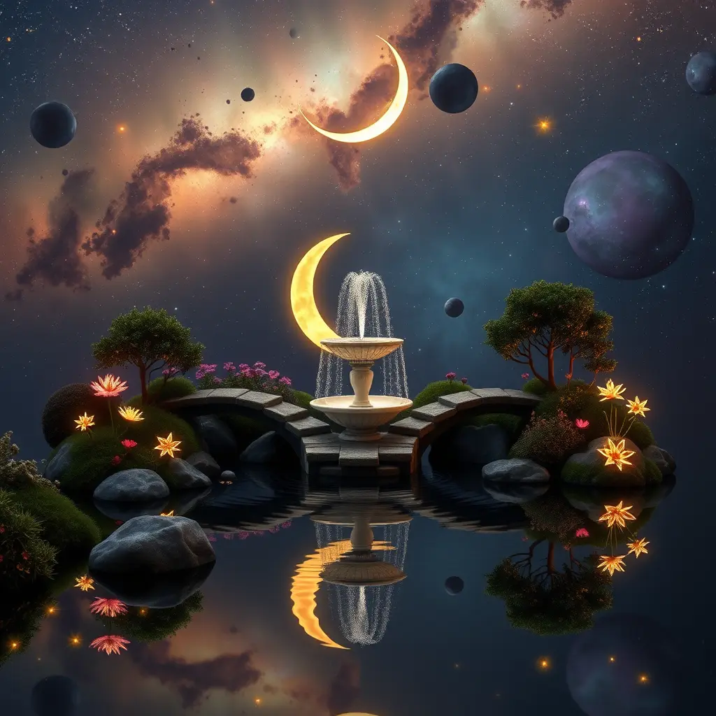 Celestial garden — Flux Schnell