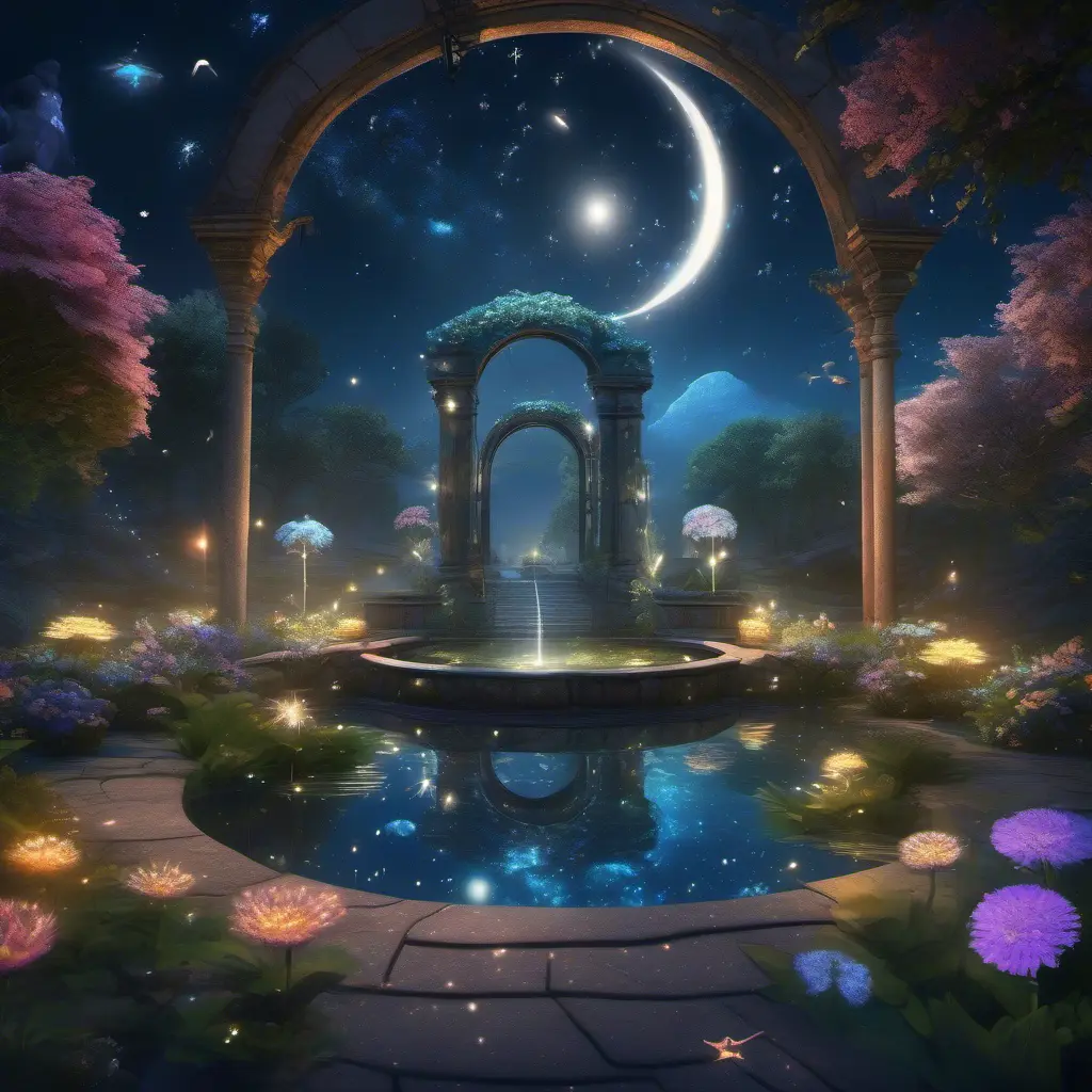 Celestial garden — SDXL