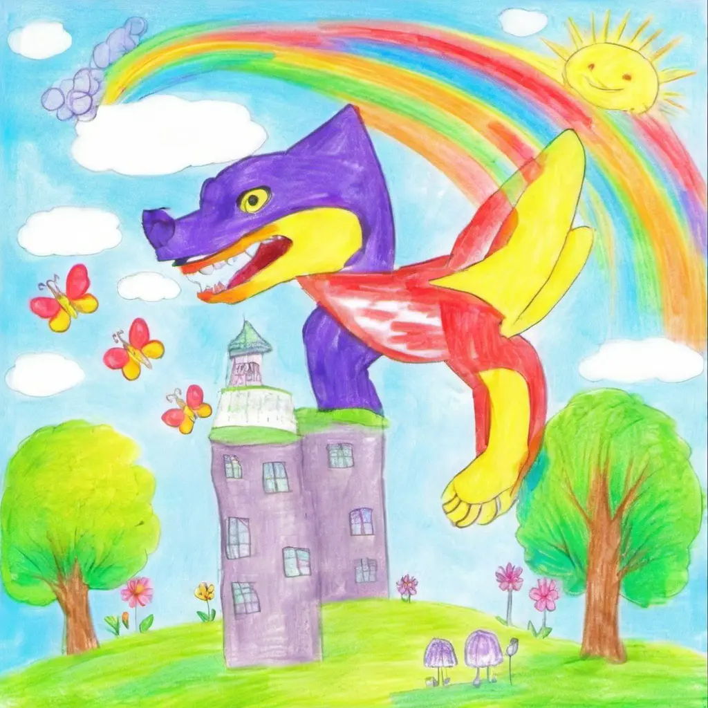 Kids dragon — SDXL