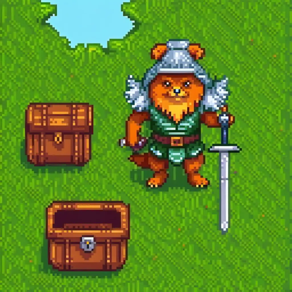 Maxi pixel art RPG — SDXL