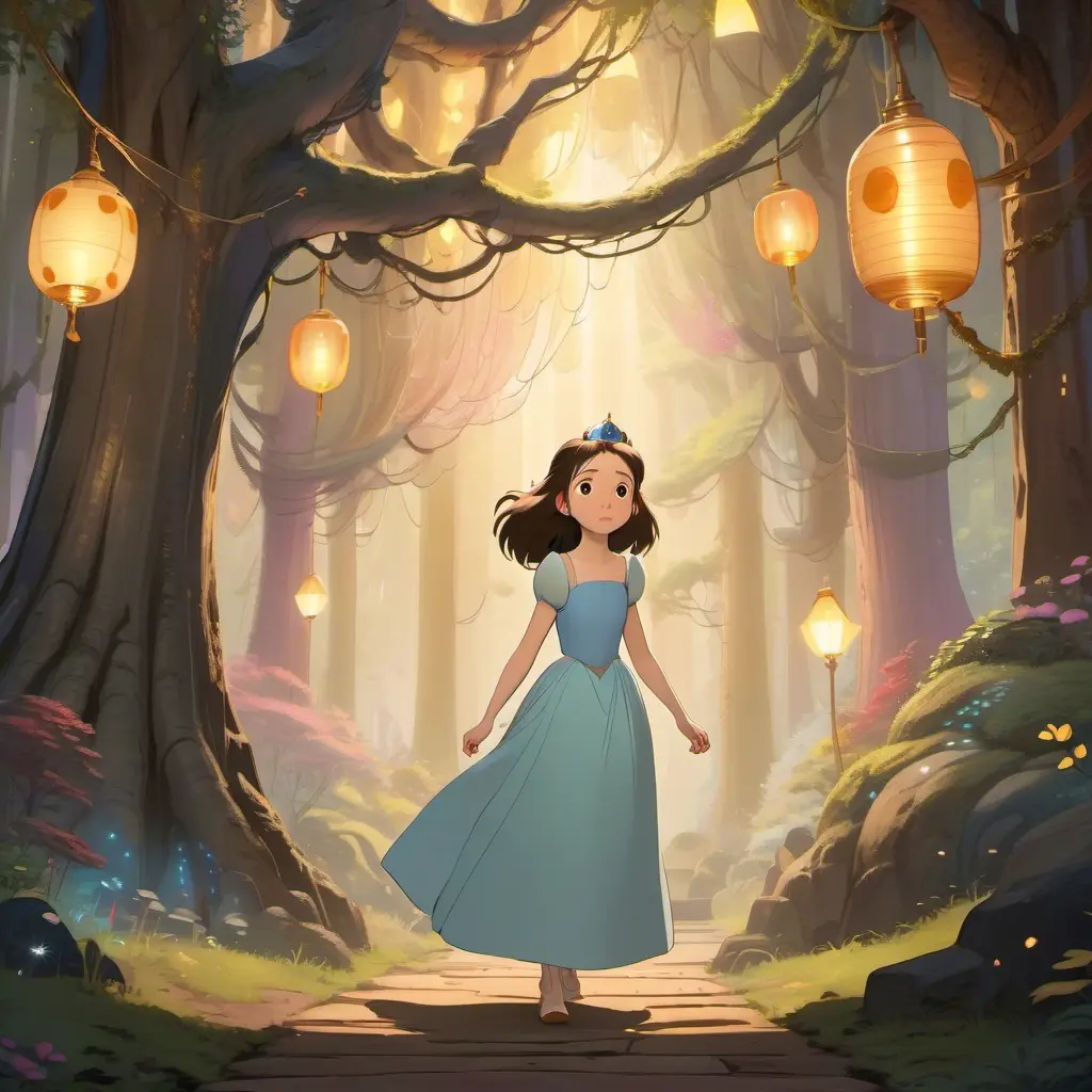 Princess in enchanted forest — SDXL