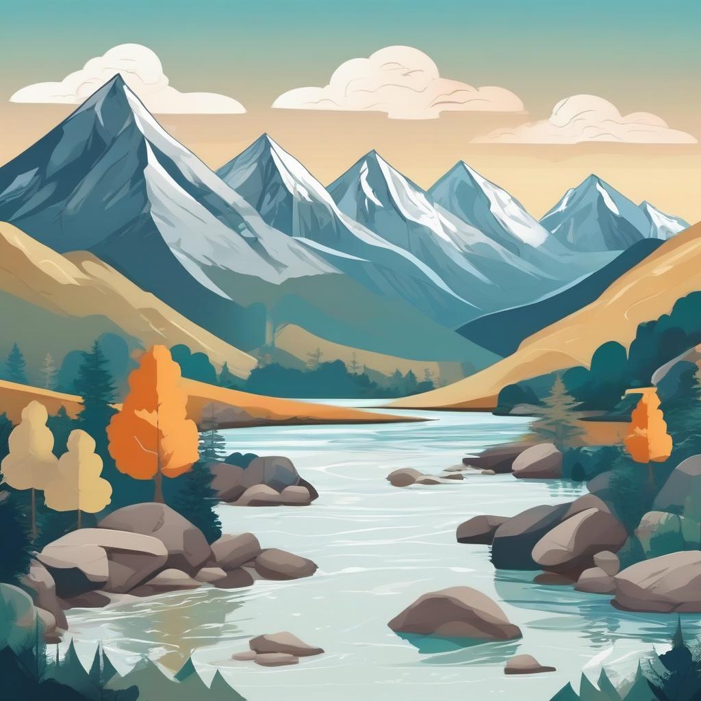 Mountain landscape generated with base SDXL, no LoRA