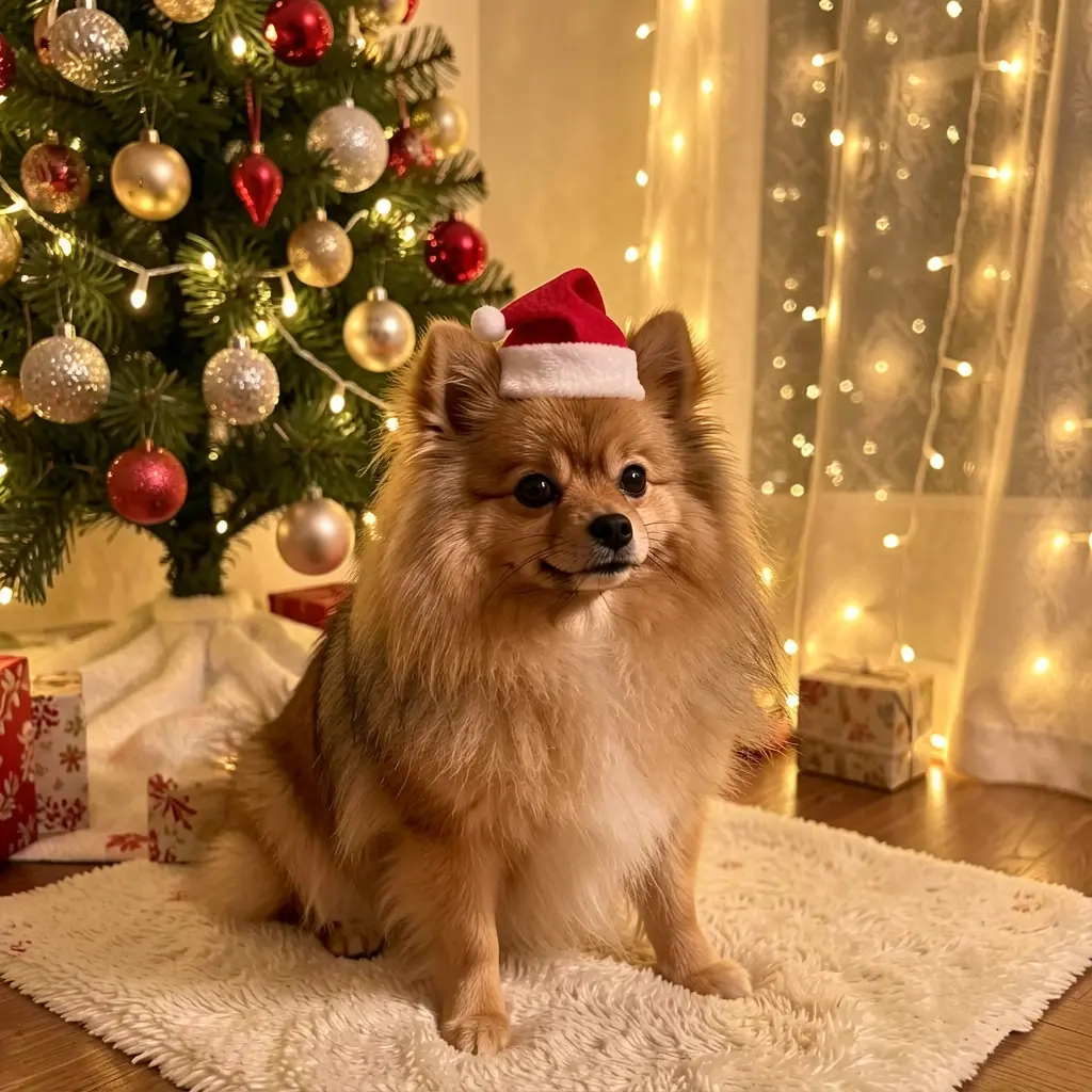 Maxi with santa hat, reference only