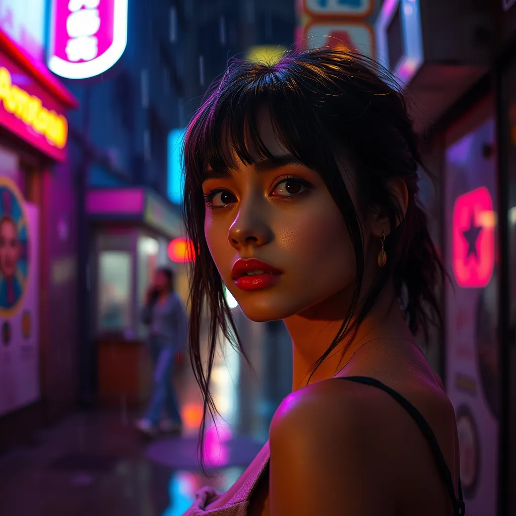 Cyberpunk portrait seed 8, score 7.15