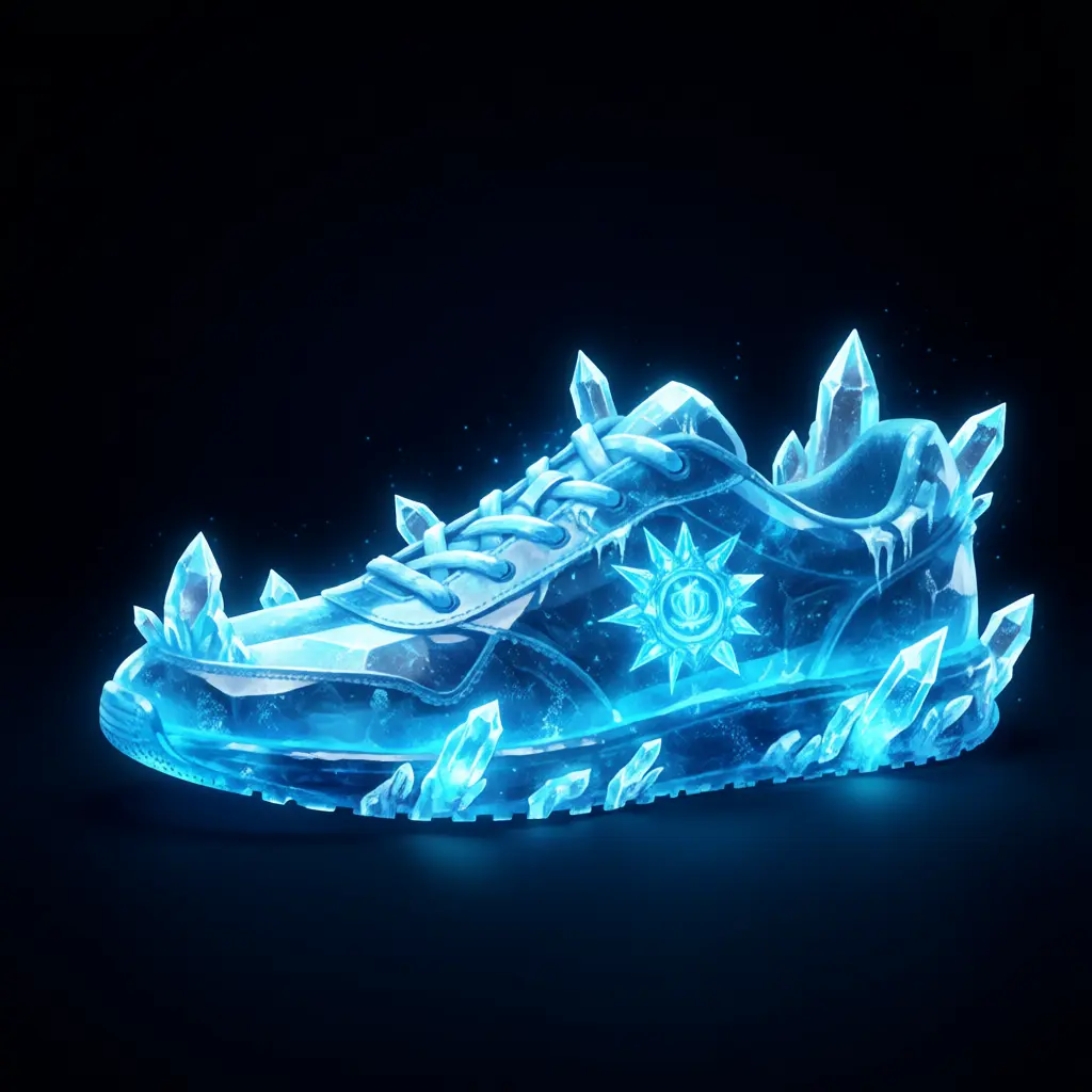 Qwen crystal shoe — dramatic crystal spikes