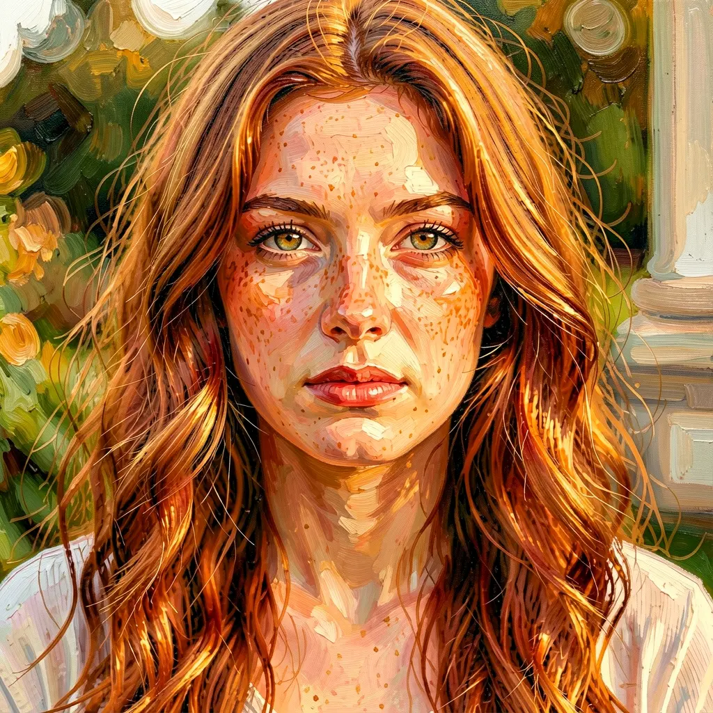 Portrait as oil painting