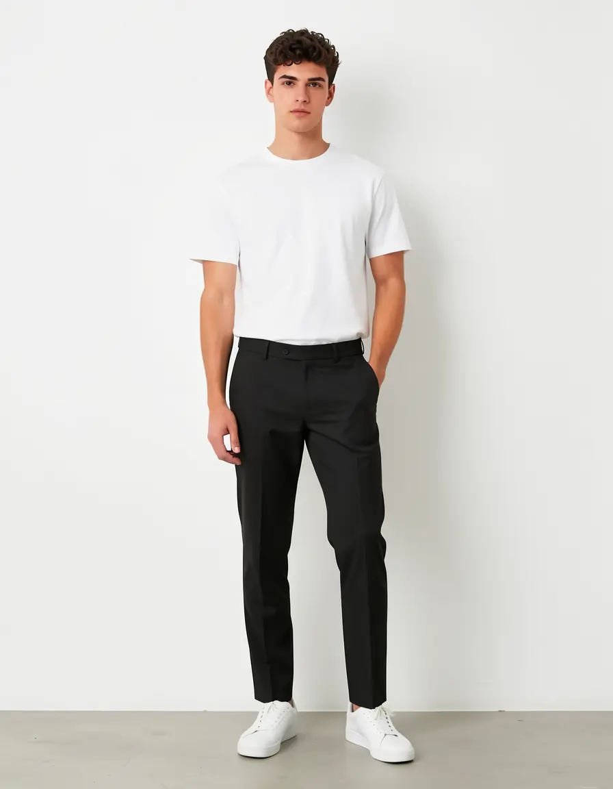 Black tailored dress pants