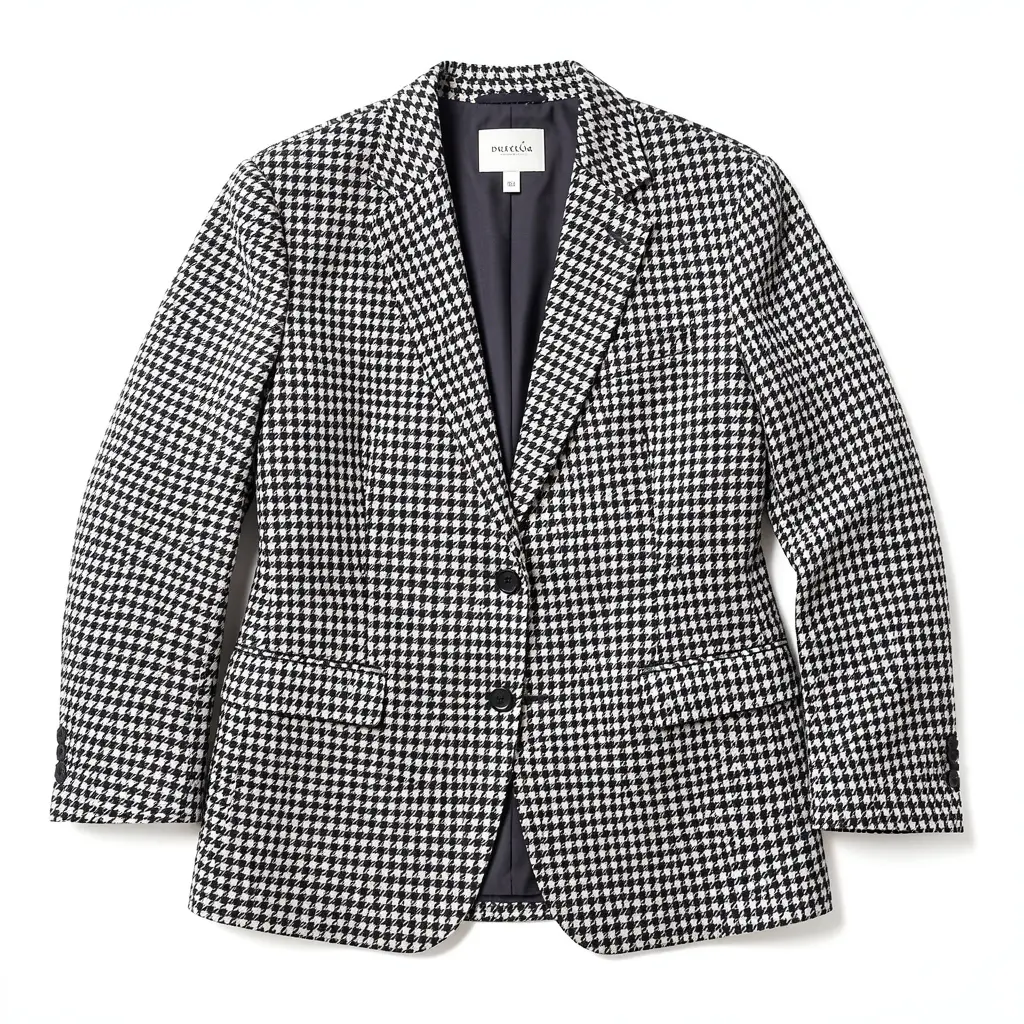 Houndstooth check blazer product photo