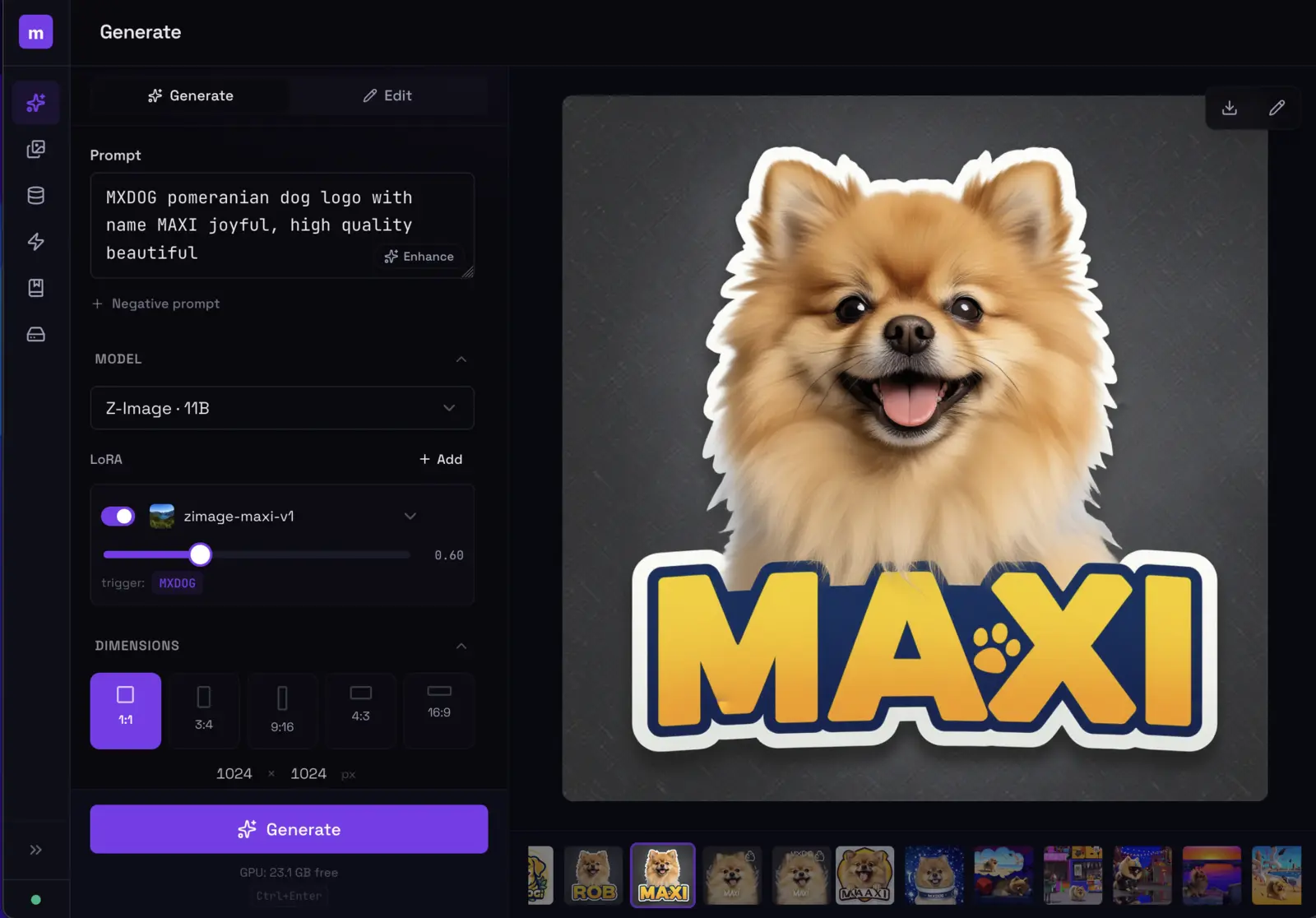 Generate, Train & Browse From Your Browser